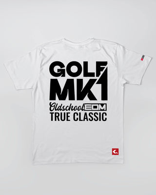 T-shirt - Oldschool - True Classic - Biały - tył