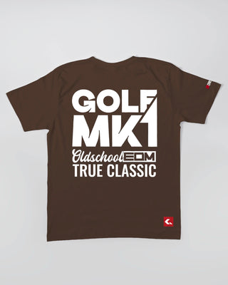 T-shirt - Oldschool - True Classic - Brązowy - tył