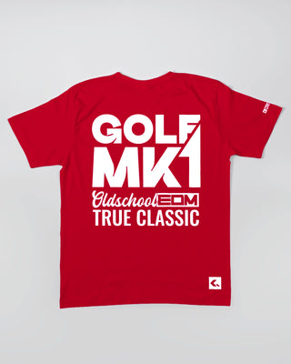 T-shirt - Oldschool - True Classic - Czerwony - tył
