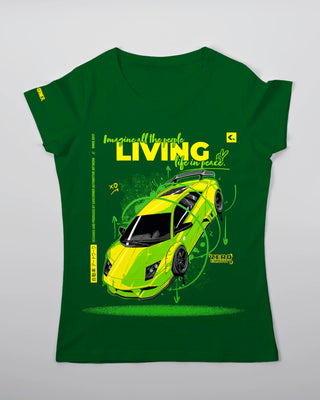 T-shirt - Zero Gravity - Butelkowa zieleń - przód