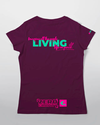 T-shirt - Zero Gravity - Ciemny fiolet - tył