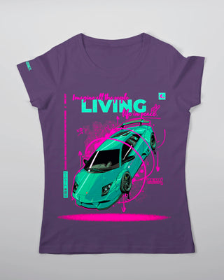 T-shirt - Zero Gravity - Fioletowy - przód