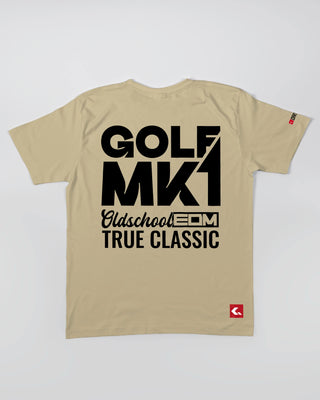T-shirt - Oldschool - True Classic - Piaskowy - tył