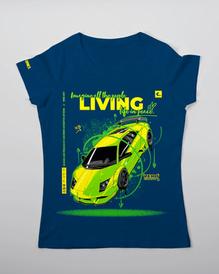 T-shirt - Zero Gravity - Niebieski - przód