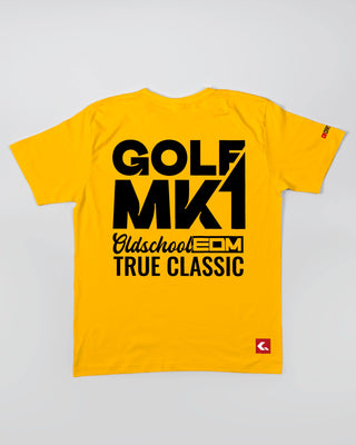 T-shirt - Oldschool - True Classic - Żółty - tył