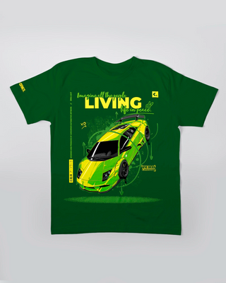 T-shirt - Zero Gravity - Butelkowa zieleń - przód