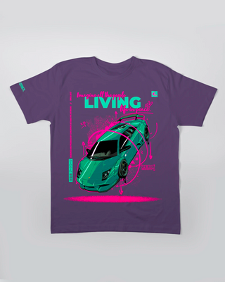 T-shirt - Zero Gravity - Fioletowy - przód