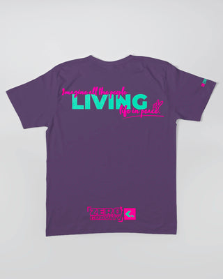 T-shirt - Zero Gravity - Fioletowy - tył