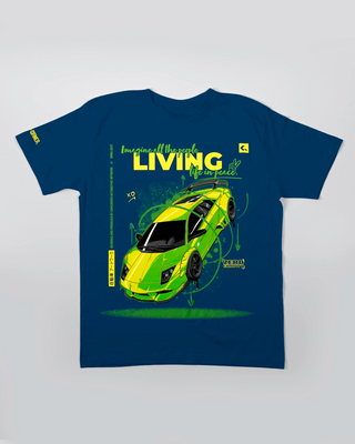 T-shirt - Zero Gravity - Niebieski - przód