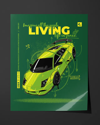Plakat - Zero Gravity - Zielony - widok 1