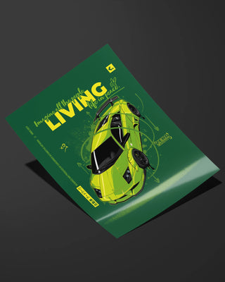 Plakat - Zero Gravity - Zielony - widok 2