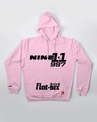 Bluza Kangurek Damska - Flat-Six Monochrome - 997 - przód różowy