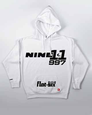 Bluza Kangurek Męska - Flat-Six Monochrome - 997 - przód biały