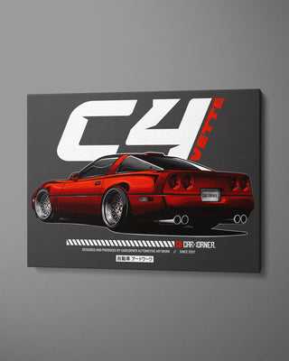 Obraz Poziomy - Lowered Vette C4 - Widok 1