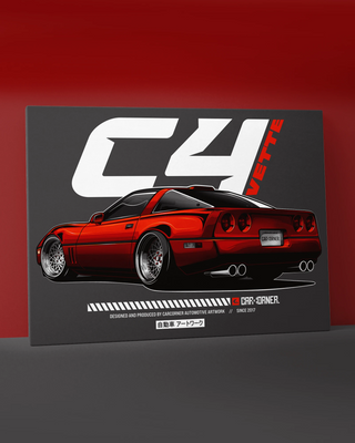 Obraz Poziomy - Lowered Vette C4 - Widok 2