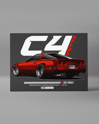 Obraz Poziomy - Lowered Vette C4 - Widok 3