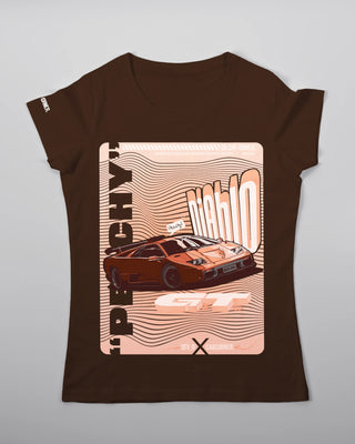 Koszulka Damska - Peachy - przód brązowy 61