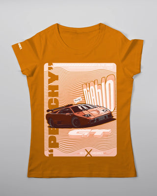 Koszulka Damska - Peachy - przód pomarańczowy 36
