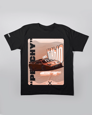 Koszulka Męska - Peachy - przód czarny