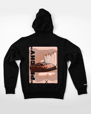 Bluza Rozpinana Męska - Peachy - tył czarny