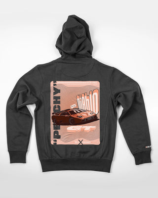 Bluza Rozpinana Męska - Peachy - tył szary